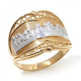 Michael Anthony Jewelry® 10K Gold "Last Supper" 2 Tone Ring   1830202