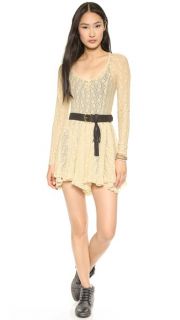 Free People Star Lace Witchy Long Sleeve Slip