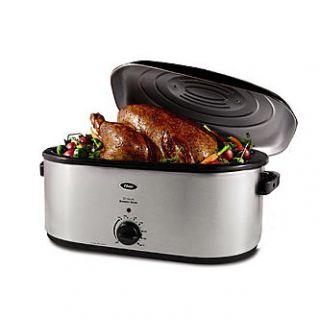 Oster 22 qt. Stainless Steel Roaster Oven Makes Turkey Preparation a