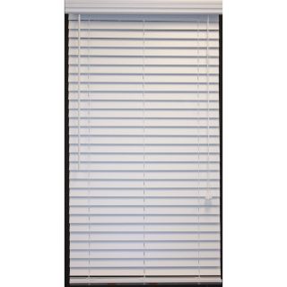 Style Selections 2 in White Faux Wood Room Darkening Plantation Blinds (Common 58 in; Actual: 57.5 in x 48 in)
