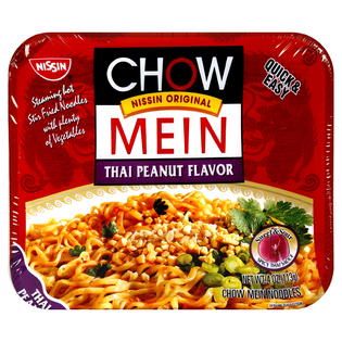 Nissin  Chow Mein Noodles, Thai Peanut Flavor, 4 oz (113 g)