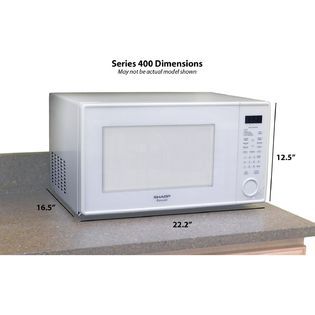Sharp  Family Size 1.3 Cu. Ft. 1000W Microwave Oven in Smooth White