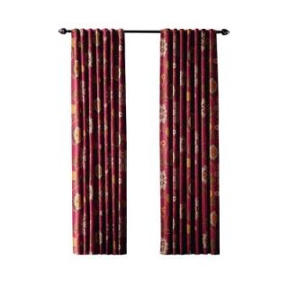 Home Decorators Collection Terracotta Floral Cottage Back Tab Curtain (Price Varies by Size) 1623937