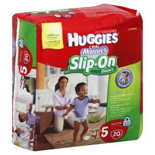 Huggies  Little Movers Diapers, Slip On, 5 (Over 27 lb), Disney Winnie