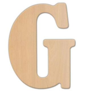 Jeff McWilliams Designs 15 in. Oversized Unfinished Wood Letter (G) 300310