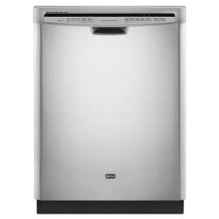 Maytag 57 Decibel Built In Dishwasher with Hard Food Disposer (Monochromatic Stainless Steel) (Common: 24 in; Actual 23.875 in) ENERGY STAR