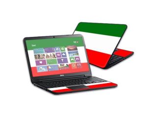 Mightyskins Protective Skin Decal Cover for Dell Inspiron 15 i15RV Laptop 15.6" (Released 2013) wrap sticker skins Italian Flag