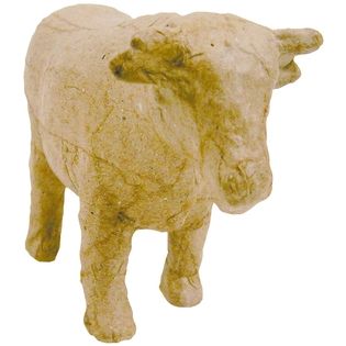 Paper Mache Figurine 4.5 Cow   Home   Crafts & Hobbies   General