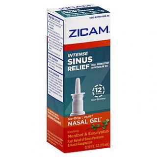 Zicam Sinus Relief, Intense, Non Drowsy, No Drip Liquid Nasal Gel, 0.5