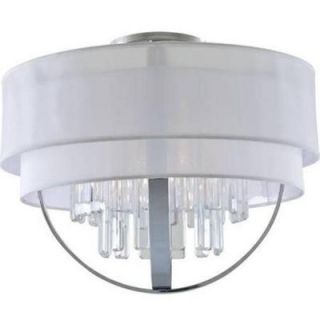 Filament Design Celestial 5 Light Chrome Semi Flush Mount Light DVP14118CH WW