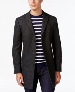 DKNY Denn Charcoal Slim Fit Overcoat   Coats & Jackets   Men
