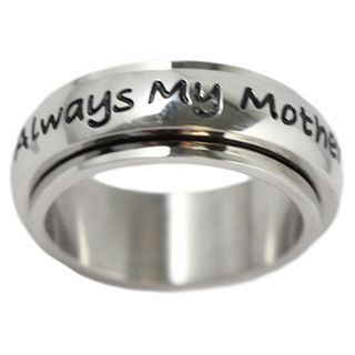 Always My Mother Stainless Steel Spinner Ring   16768237  