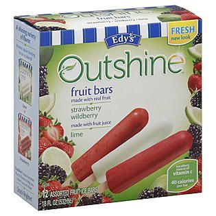 Edys  Outshine Fruit Bars, Assorted, 12 bars [18 fl oz (532 ml)]