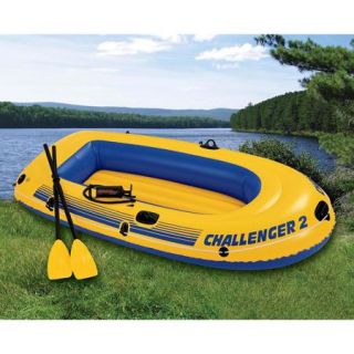 Intex 2 Person Challenger Boat Set, Yellow