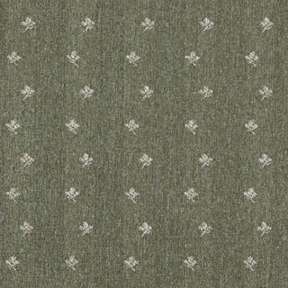 C638 Green Beige Mini Flowers Country Style Upholstery Fabric by the