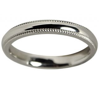 Sterling Silver Milgrain 3MM Unisex Wedding B and Ring —