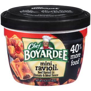 Chef Boyardee Beef Ravioli in Tomato & Meat Sauce Mini Ravioli 14.25