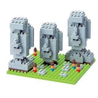 nanoblock® Sites to See Level 2   Moai Statues of Easter Island: 320