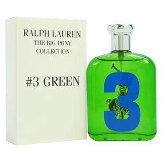 Ralph Lauren The Big Pony Collection #3 Green Mens 4.2 ounce Eau de