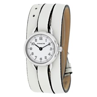 Coach Womens 14501980 Classic White Leather Watch   17125524