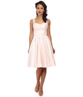 Unique Vintage Happily Ever After Dress Pink Dotted
