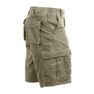 Khaki Vintage Paratrooper Cargo Shorts   Large