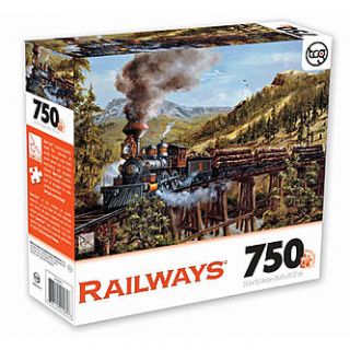 Surelox 750 Piece Railway & Rural Charm Mountain Puzzle   Toys & Games