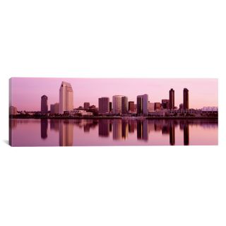 Panoramic Skyline San Diego, California Photographic Print on Canvas