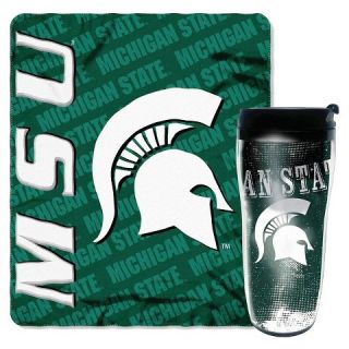 NCAA Mug N Snug Michigan State Spartans Thow   Multi Colored (50x60