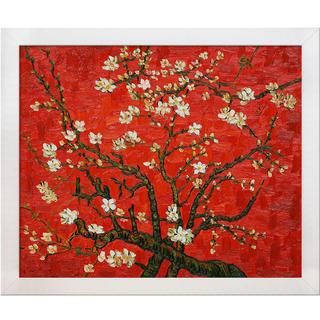 Gogh Branches Of An Almond Tree In Blossom (Red) 27.125 x 23.125