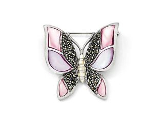 Butterfly Pin in Sterling Silver