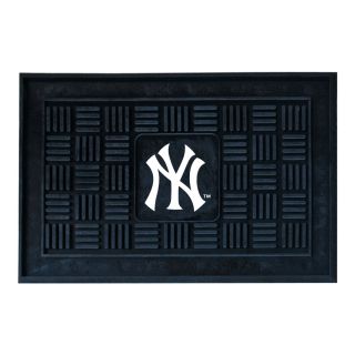 FANMATS Black with Official Team Logos and Colors Rectangular Door Mat (Common: 19 in x 30 in; Actual: 19 in x 30 in)