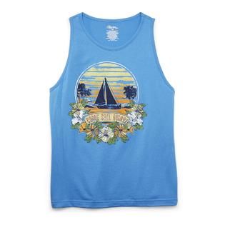 Islander Mens Sleeveless Graphic T Shirt   Sail Away   Clothing