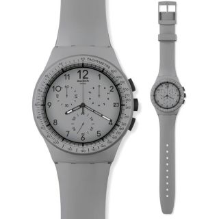 Swatch Mens Originals SUOB702 Black Silicone Quartz Watch with Black