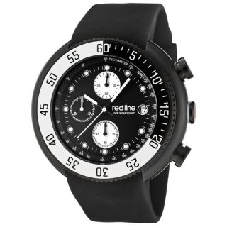 Red Line Mens Driver Black Chronograph Watch   14042601  