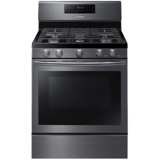 Samsung 5 Burner Freestanding 5.8 cu ft Convection Gas Range (Black Stainless Steel) (Common: 30 in; Actual: 29.8125 in)