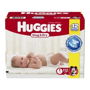 Huggies Snug and Dry Diapers, Size 1, 112 Ct.   Baby   Baby Diapering
