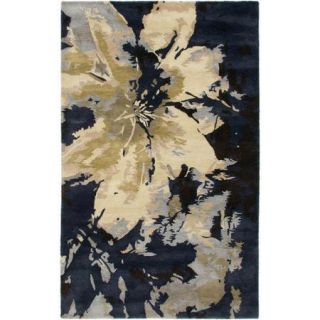 Rizzy Rugs Highland Navy/Black Abstract Area Rug