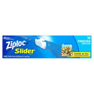 Ziploc Slider Freezer Gallon 10 Count