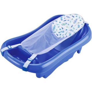 The First Years Sure Comfort Deluxe Newborn to Toddler Tub with Sling, Blue