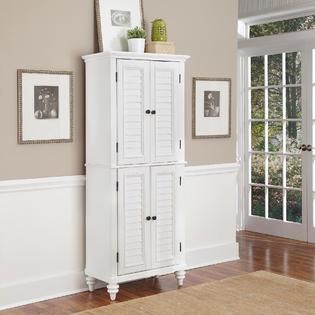 Home Styles Brushed White Bermuda Pantry   Home   Storage