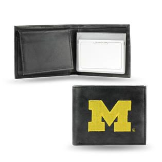 Rico Michigan Wolverines Embroidered Bi fold Wallet   Fitness & Sports