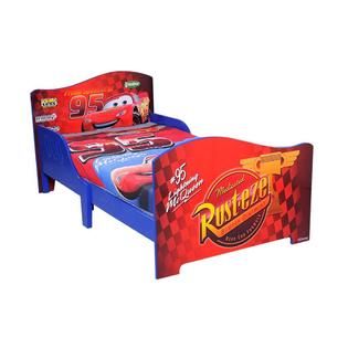 Disney Pixar Cars Wooden Toddler Bed with Safe Sleep Rail   Baby