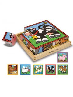 FARM CUBE PUZZLE 6 puzzles in 1! by Melissa & Doug