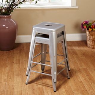 TMS 24 Avalon Metal Stackable Stool (Set of 2)