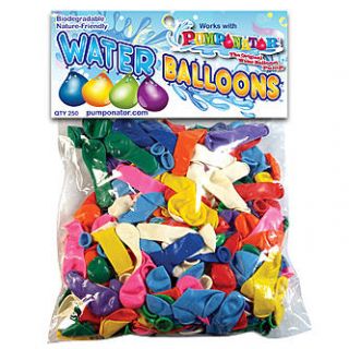 Pumponator 250 Biodegradable Water Balloons RB250 Assorted Colors