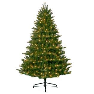 Ft Pre Lit Artificial Pine Tree: Easy at 