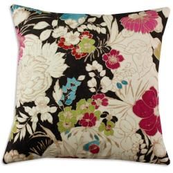 Cisco Teak Dark Brown Floral Fiber Pillow  ™ Shopping