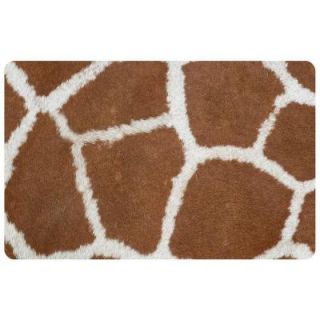 Bungalow Flooring Multi Color 18 in. x 27 in. Neoprene Giraffe Door Mat 20468401827
