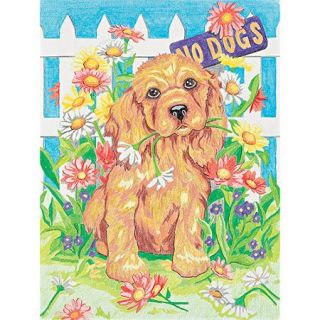 Dimensions Naughty Puppy Pencil by Number Kit